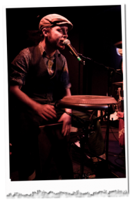 Picture of Tom Chapman on percussion